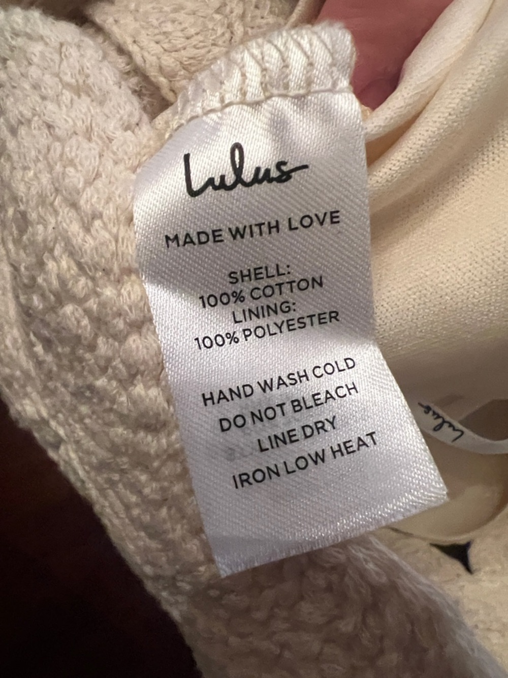 Lulu's Cream Crocheted Floral Lace top💕Size L 🤩🤩🔥🔥NWT - Picture 2 of 11